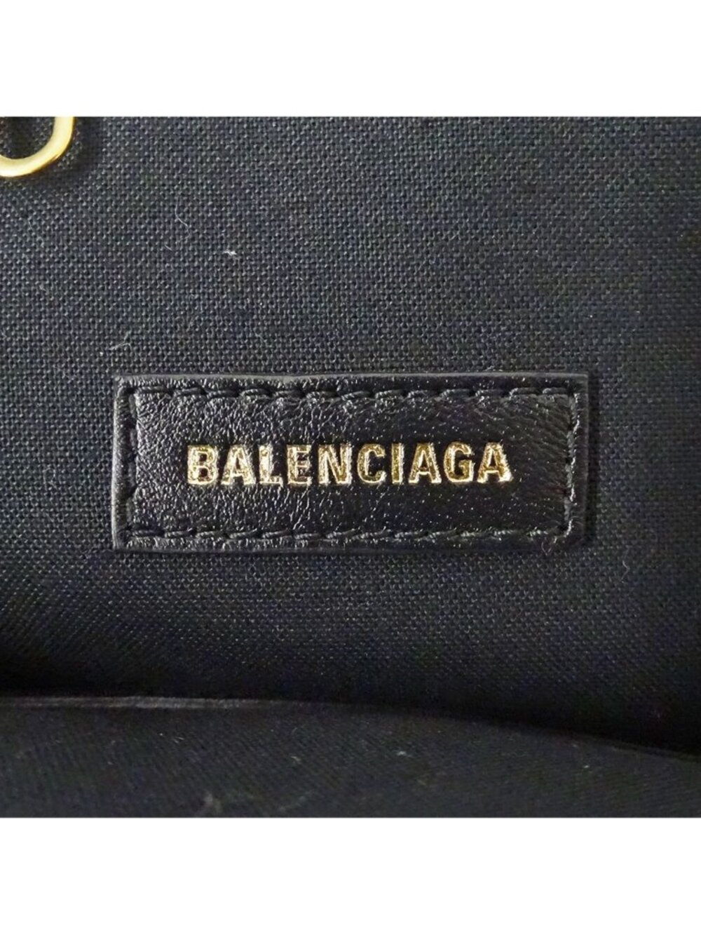 Balenciaga Wallet Shoulder Coin Case Leather Black Kiss Lock Logo - Picture 6 of 11